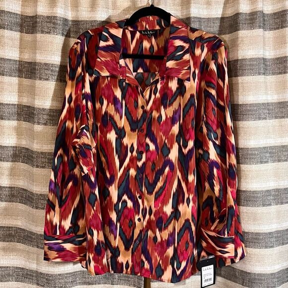 Nicole Miller Blouse Size 3X‎ - Picture 1 of 5